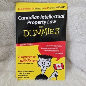 Canadian Intellectual Property‎ Law For Dummnies Softcover , Special Edition